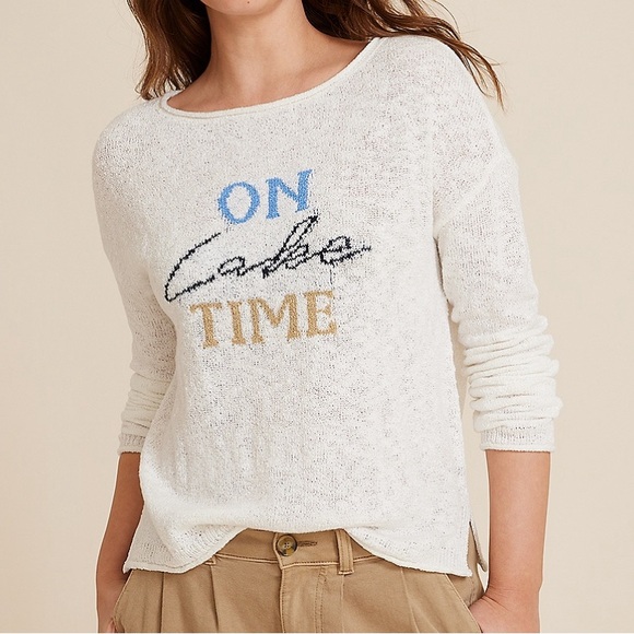 Women’s Graphic On Lake Time Sweater - Picture 1 of 4